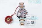 AF Factory Swiss Copy Ballon Bleu Cartier Cal.076 33mm Watch Half Rose Gold MOP Dial